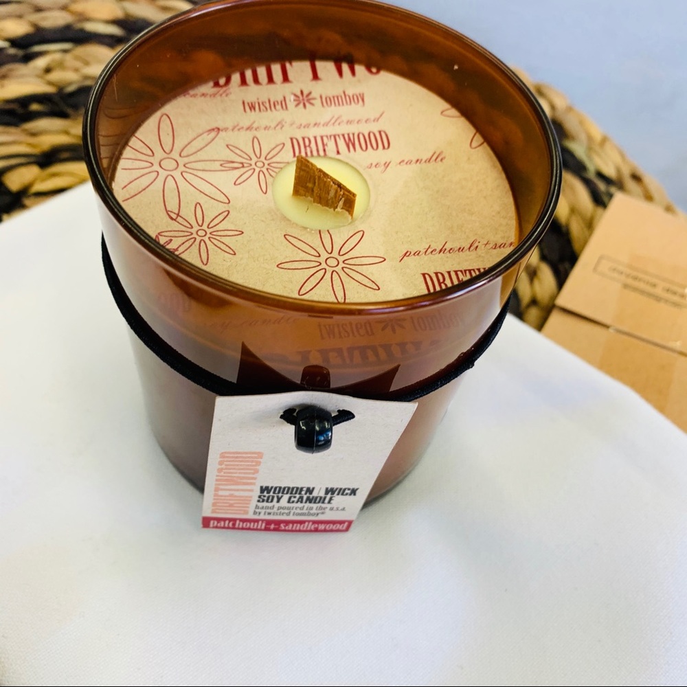 Driftwood Wooden Wick Soy Candle